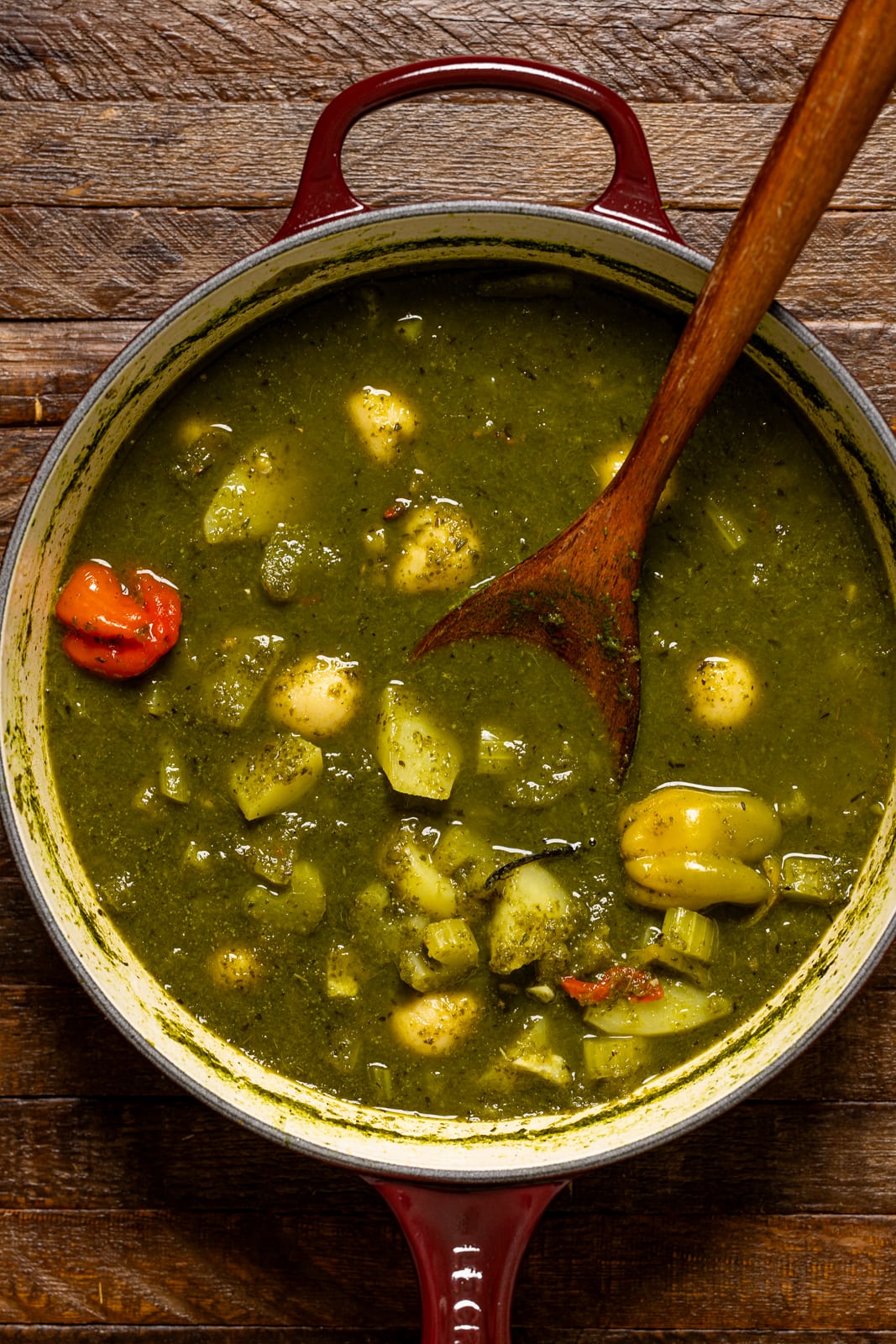 Spinach Leek “Swamp Soup” — Vegetarian – Wellness Community